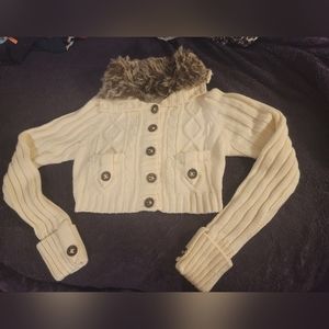 Super cute and warm cropped cardigan sweater Arizona Jeans Ladies XL